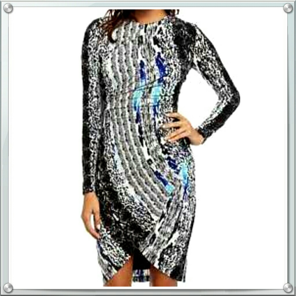 Ivy + Blu Faux Wrap Dress